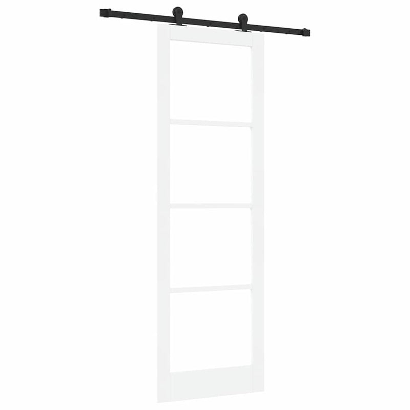vidaXL Csúszó Ajtó ORKDAL Fehér 78 x 232 cm Fa és fém