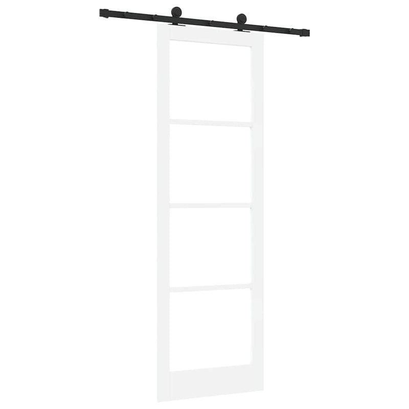 vidaXL Csúszó Ajtó ORKDAL Fehér 78 x 232 cm Fa és fém