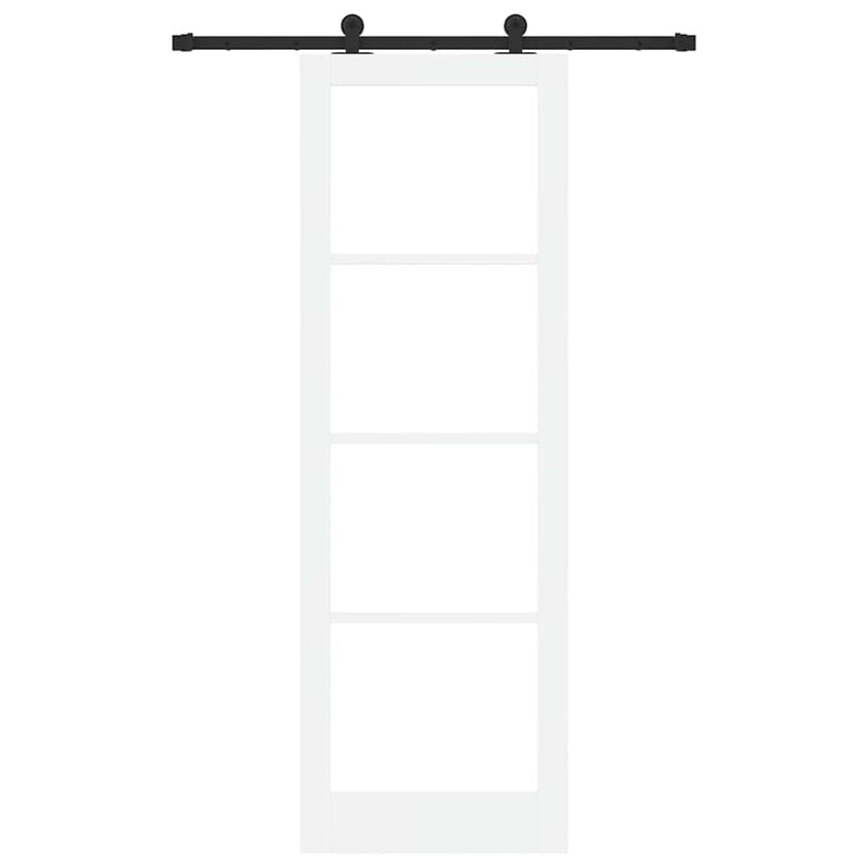 vidaXL Csúszó Ajtó ORKDAL Fehér 78 x 232 cm Fa és fém