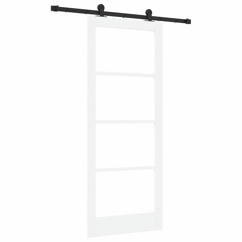 vidaXL Csúszó Ajtó ORKDAL Fehér 83 x 202 cm Fa és fém