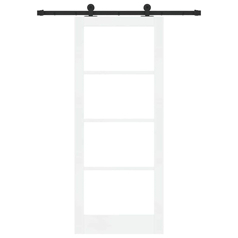 vidaXL Csúszó Ajtó ORKDAL Fehér 83 x 202 cm Fa és fém