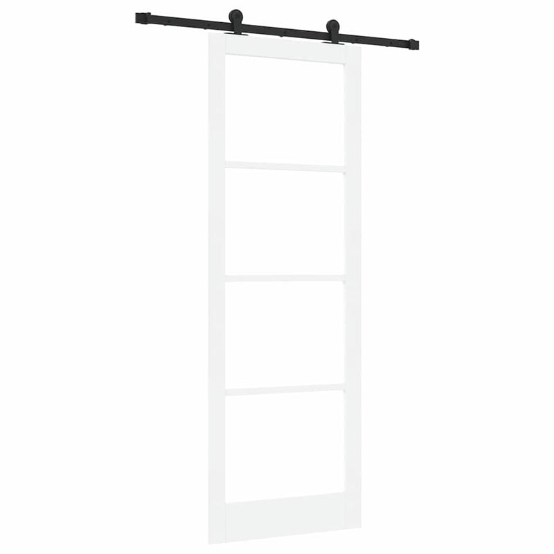 vidaXL Csúszó Ajtó ORKDAL Fehér 83 x 232 cm Fa és fém