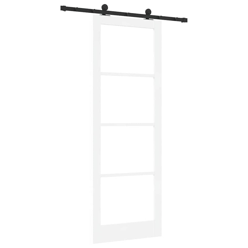 vidaXL Csúszó Ajtó ORKDAL Fehér 83 x 232 cm Fa és fém