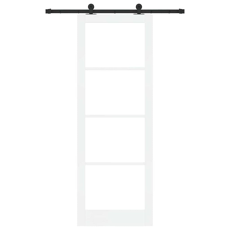 vidaXL Csúszó Ajtó ORKDAL Fehér 83 x 232 cm Fa és fém