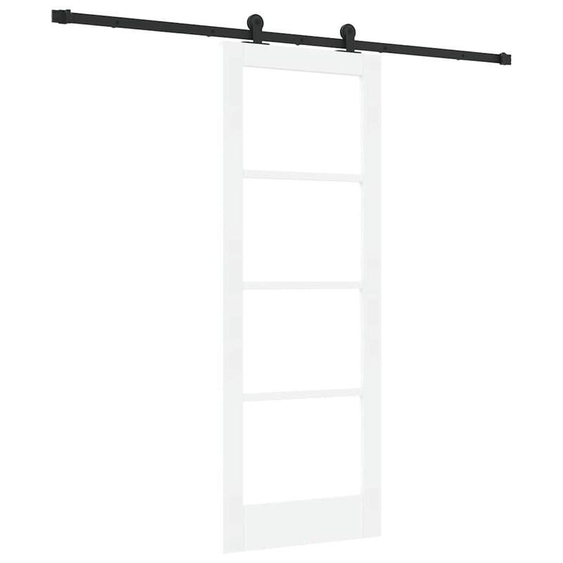 vidaXL Csúszó Ajtó ORKDAL Fehér 73.5 x 198.5 cm Fa és fém
