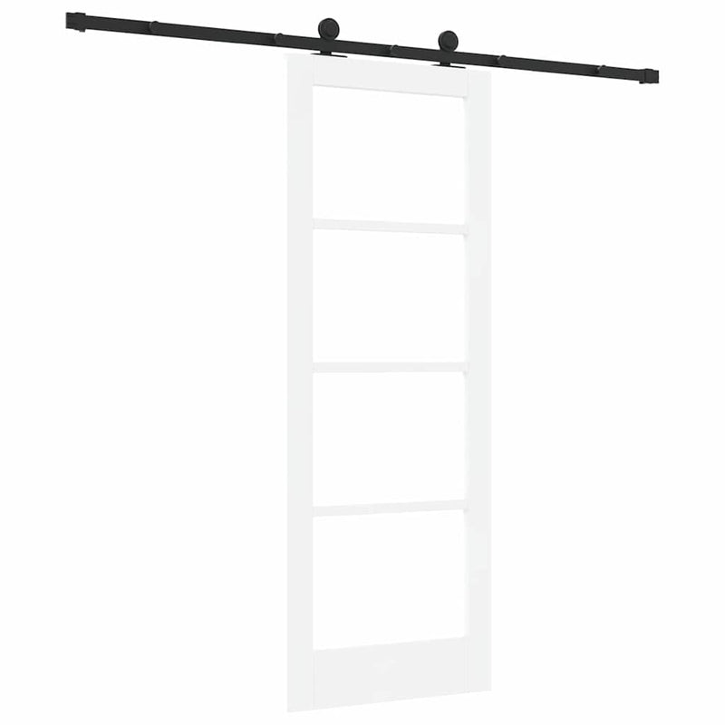 vidaXL Csúszó Ajtó ORKDAL Fehér 73.5 x 198.5 cm Fa és fém