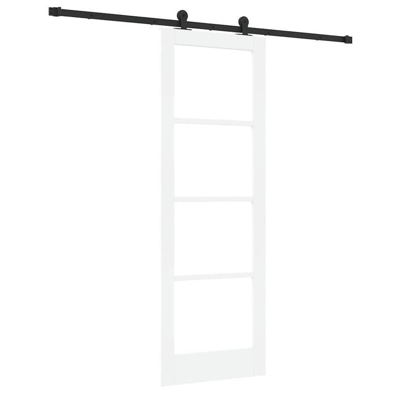 vidaXL Csúszó Ajtó ORKDAL Fehér 73.5 x 211 cm Fa és fém