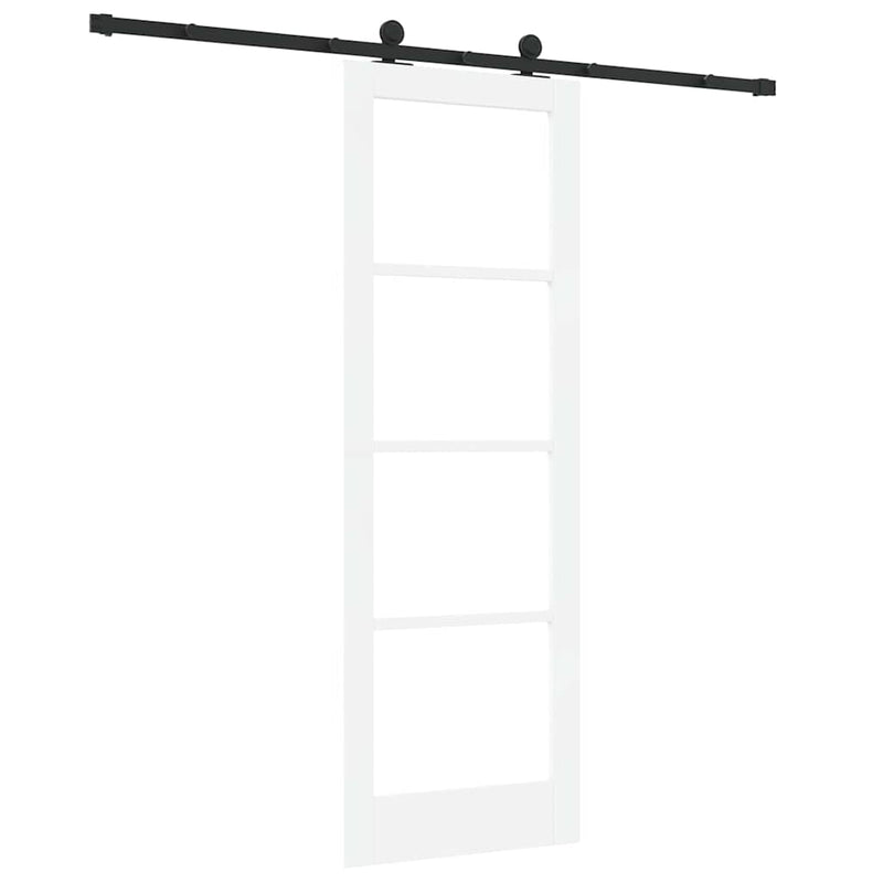vidaXL Csúszó Ajtó ORKDAL Fehér 73.5 x 211 cm Fa és fém