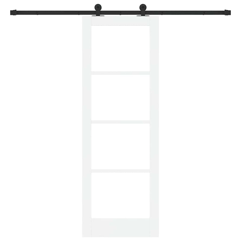 vidaXL Csúszó Ajtó ORKDAL Fehér 73.5 x 211 cm Fa és fém