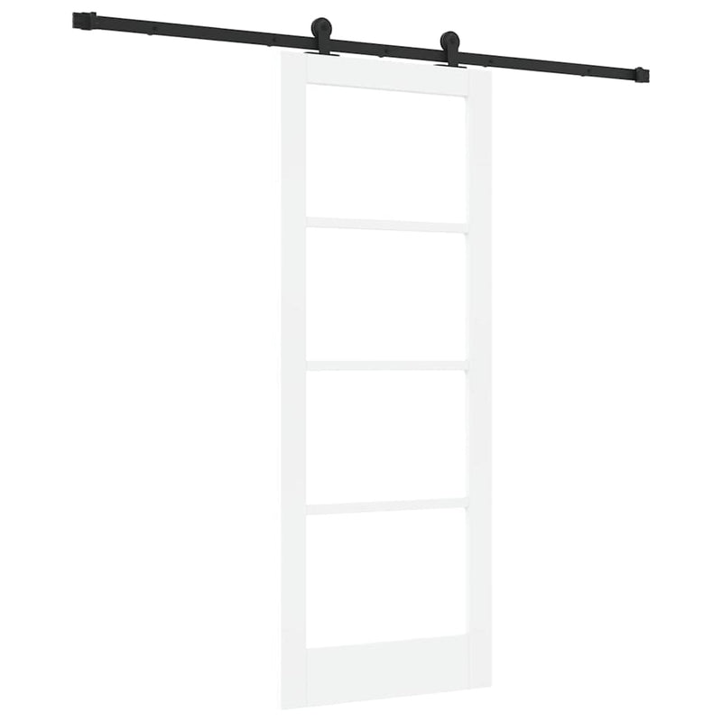 vidaXL Csúszó Ajtó ORKDAL Fehér 78 x 202 cm Fa és fém