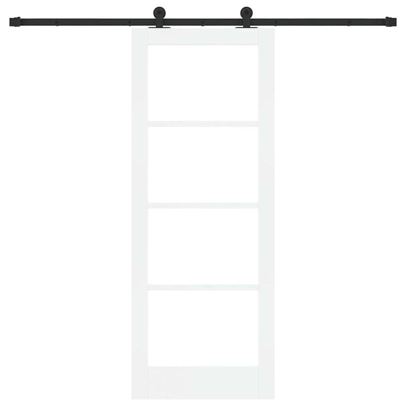 vidaXL Csúszó Ajtó ORKDAL Fehér 78 x 202 cm Fa és fém