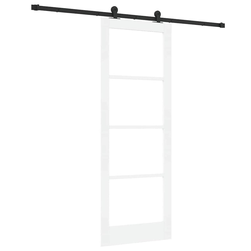 vidaXL Csúszó Ajtó ORKDAL Fehér 78 x 211 cm Fa és fém