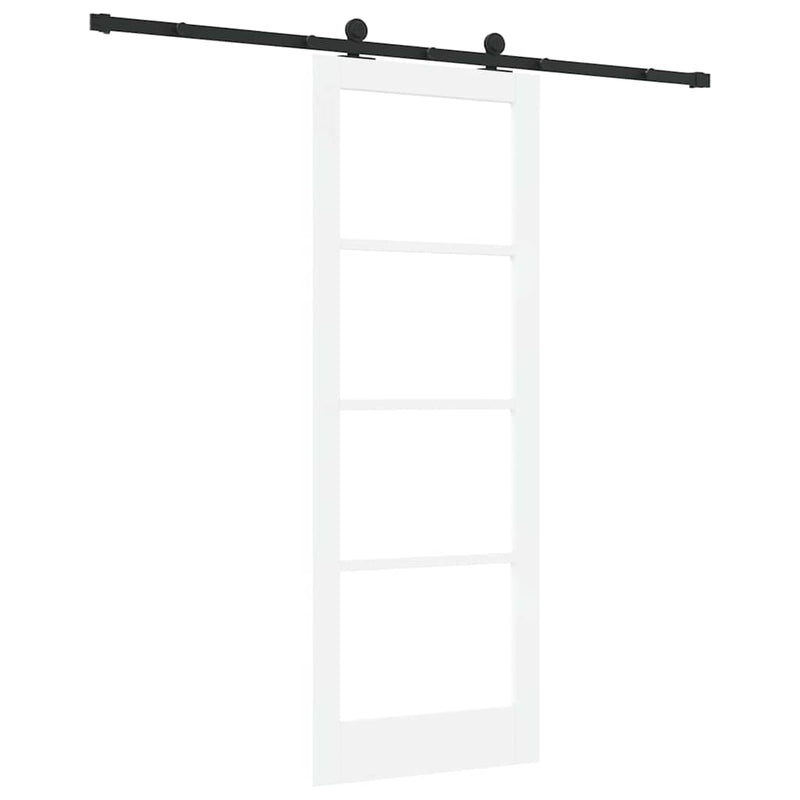vidaXL Csúszó Ajtó ORKDAL Fehér 78 x 211 cm Fa és fém