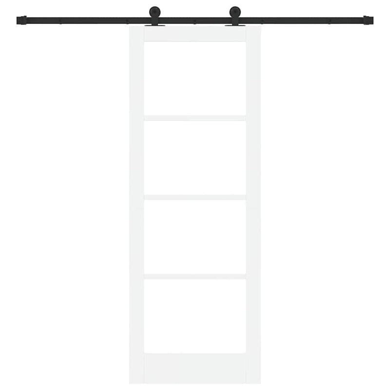 vidaXL Csúszó Ajtó ORKDAL Fehér 78 x 211 cm Fa és fém