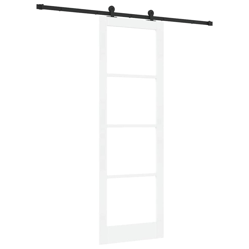 vidaXL Csúszó Ajtó ORKDAL Fehér 78 x 232 cm Fa és fém