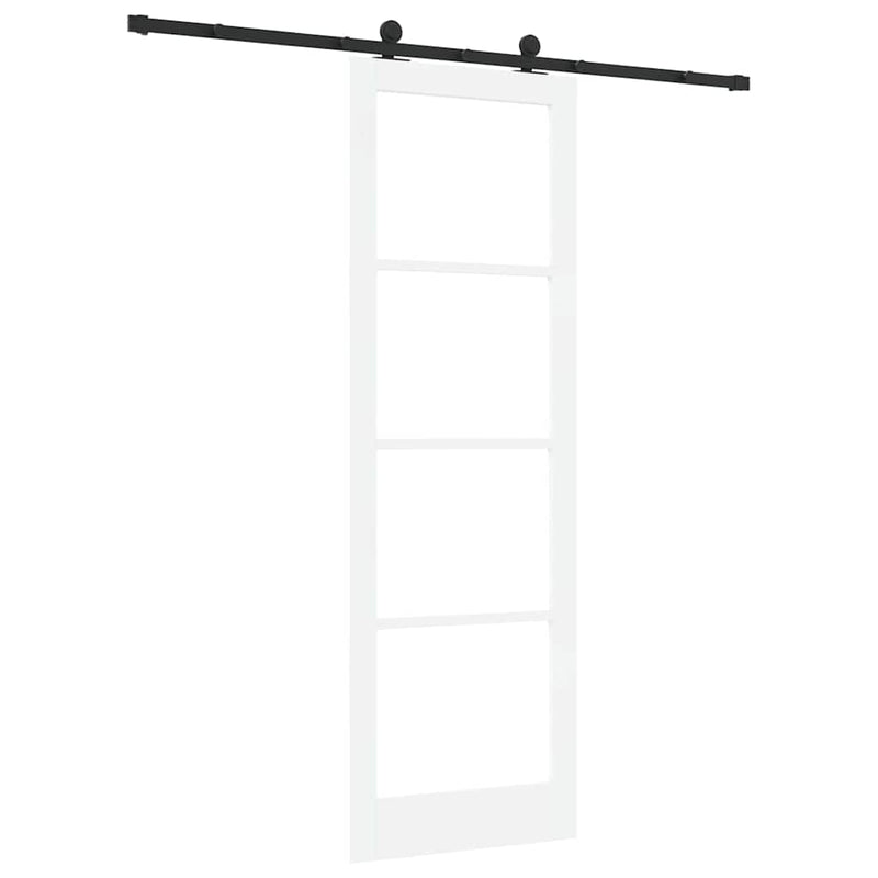 vidaXL Csúszó Ajtó ORKDAL Fehér 78 x 232 cm Fa és fém