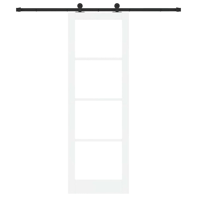 vidaXL Csúszó Ajtó ORKDAL Fehér 78 x 232 cm Fa és fém