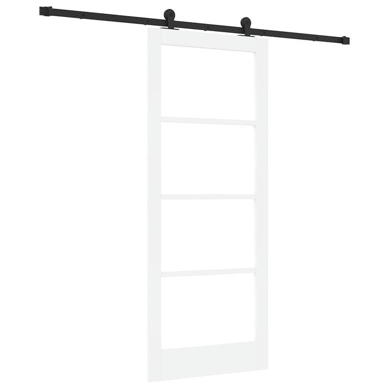 vidaXL Csúszó Ajtó ORKDAL Fehér 83 x 202 cm Fa és fém