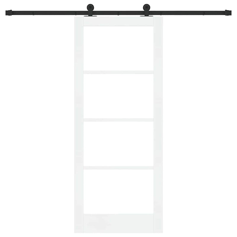 vidaXL Csúszó Ajtó ORKDAL Fehér 83 x 202 cm Fa és fém