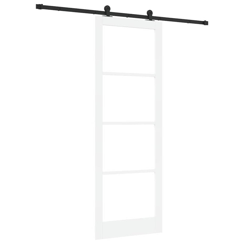 vidaXL Csúszó Ajtó ORKDAL Fehér 83 x 232 cm Fa és fém