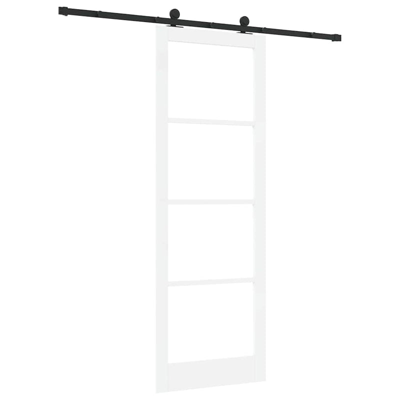 vidaXL Csúszó Ajtó ORKDAL Fehér 83 x 232 cm Fa és fém