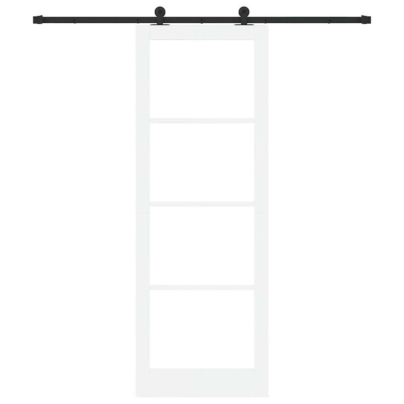 vidaXL Csúszó Ajtó ORKDAL Fehér 83 x 232 cm Fa és fém
