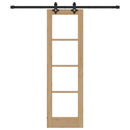 vidaXL Csúszó ajtó ORKDAL Természetes és fekete 61 x 198,5 cm