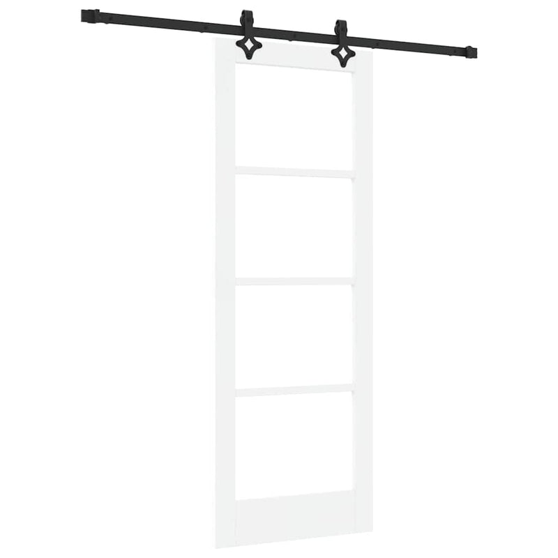 vidaXL Csúszóajtó ORKDAL Fehér 73.5 x 198.5 cm Fa és fém