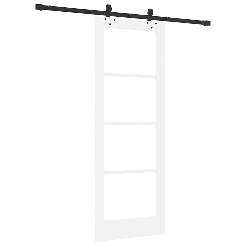 vidaXL Csúszóajtó ORKDAL Fehér 73.5 x 198.5 cm Fa és fém