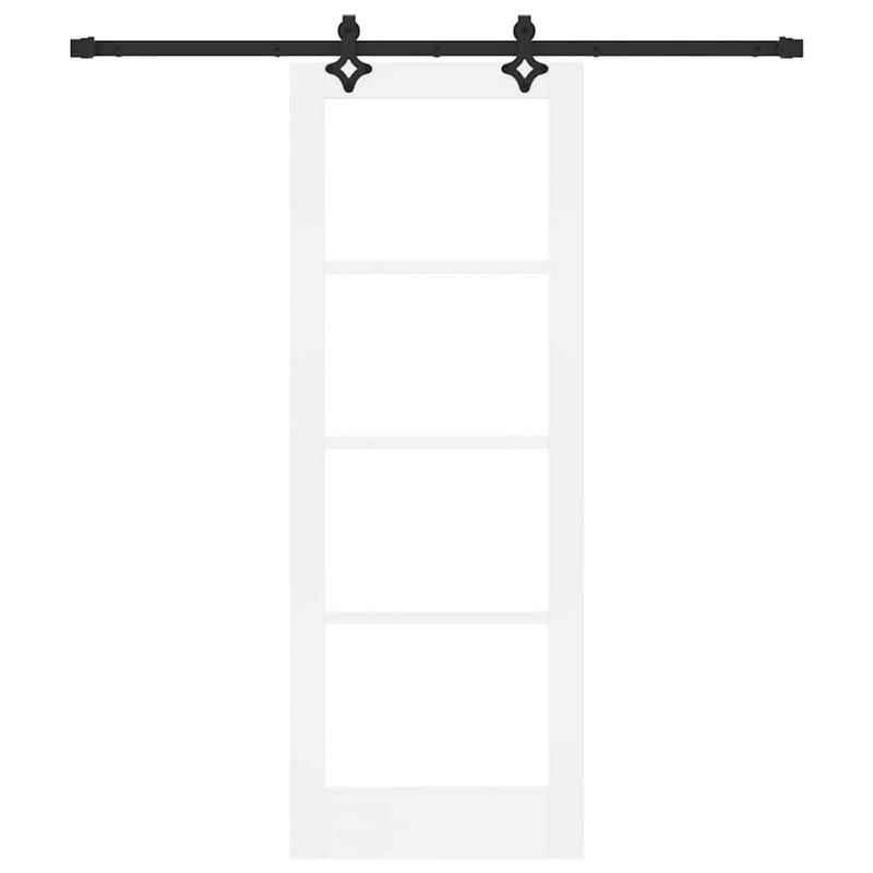 vidaXL Csúszóajtó ORKDAL Fehér 73.5 x 198.5 cm Fa és fém