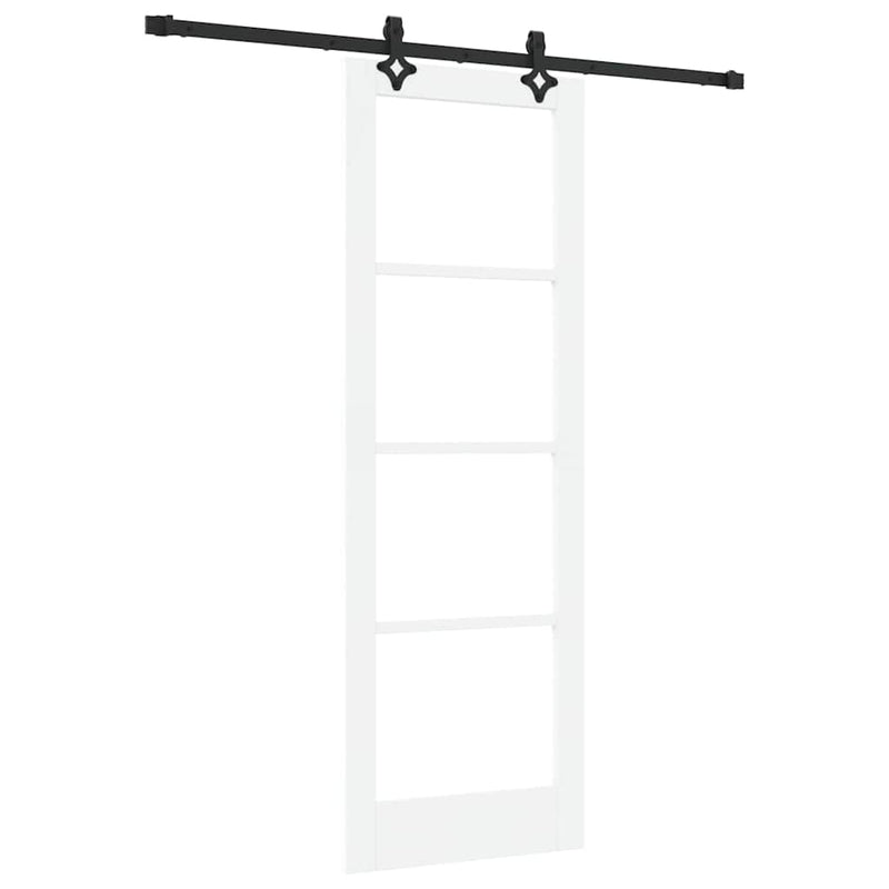 vidaXL Csúszóajtó ORKDAL Fehér 73.5 x 211 cm Fa és fém