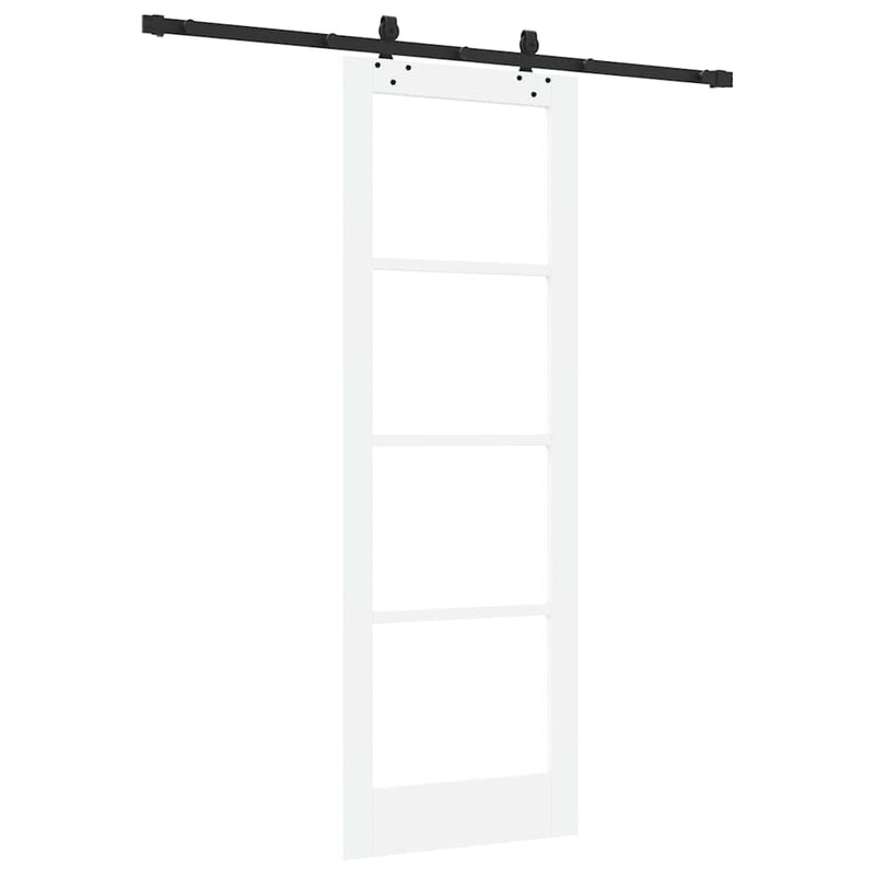 vidaXL Csúszóajtó ORKDAL Fehér 73.5 x 211 cm Fa és fém
