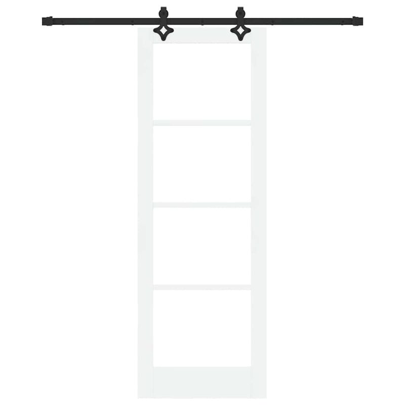 vidaXL Csúszóajtó ORKDAL Fehér 73.5 x 211 cm Fa és fém