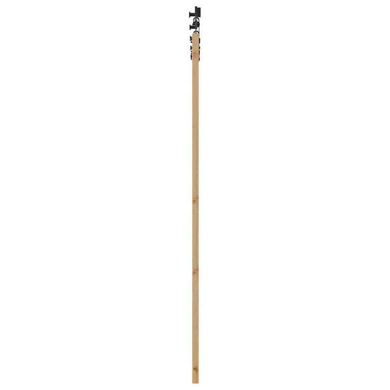 vidaXL Csúszóajtó ORKDAL Barna 78 x 202 cm Fa és fém