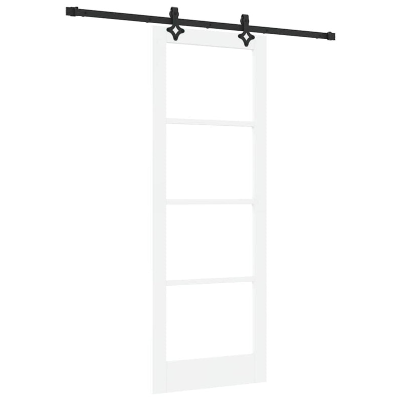vidaXL Csúszóajtó ORKDAL Fehér 78 x 211 cm Fa és fém