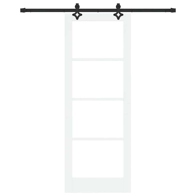 vidaXL Csúszóajtó ORKDAL Fehér 78 x 211 cm Fa és fém