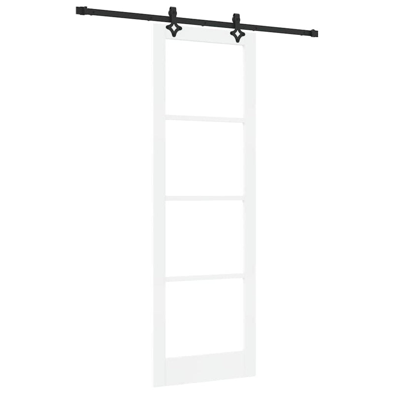 vidaXL Csúszóajtó ORKDAL Fehér 78 x 232 cm Fa és fém