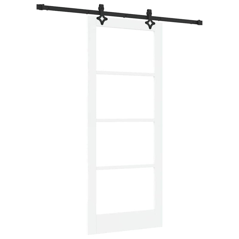 vidaXL Csúszóajtó ORKDAL Fehér 83 x 202 cm Fa és fém