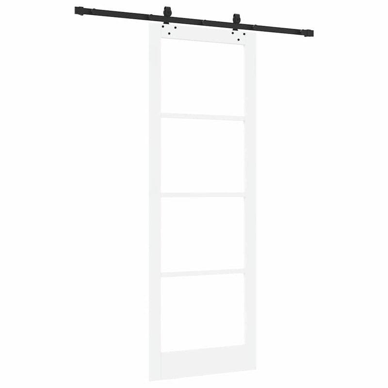 vidaXL Csúszóajtó ORKDAL Fehér 83 x 232 cm Fa és fém