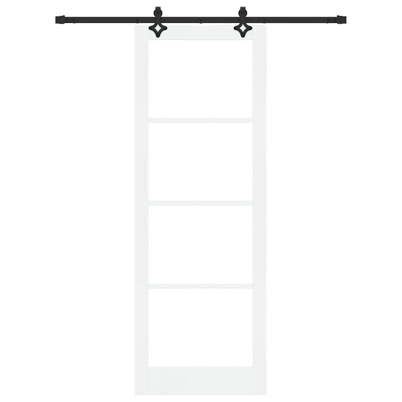 vidaXL Csúszóajtó ORKDAL Fehér 83 x 232 cm Fa és fém