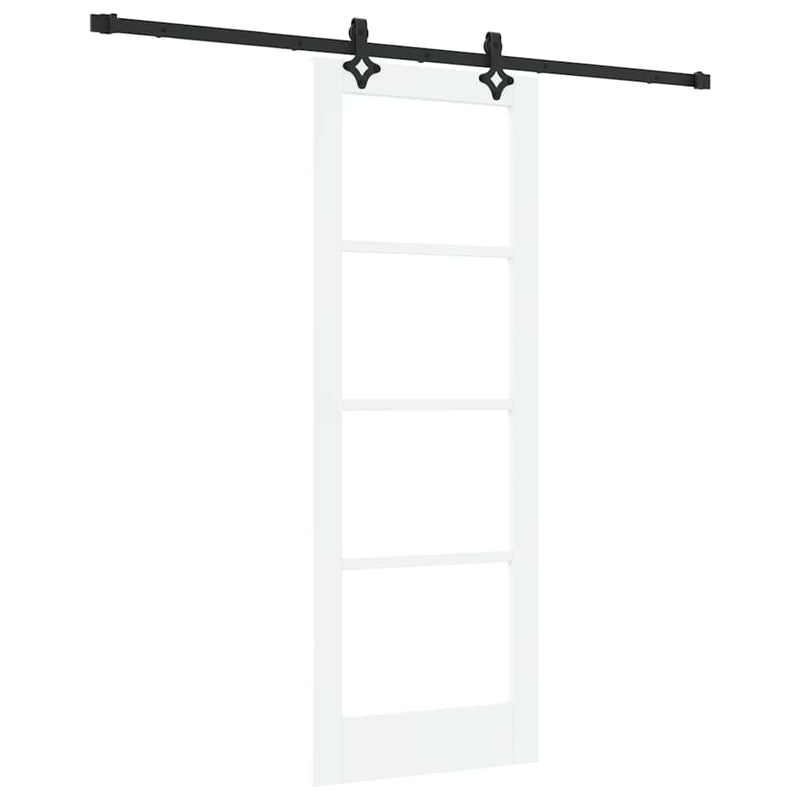vidaXL Csúszóajtó ORKDAL Fehér 73.5 x 198.5 cm Fa és fém