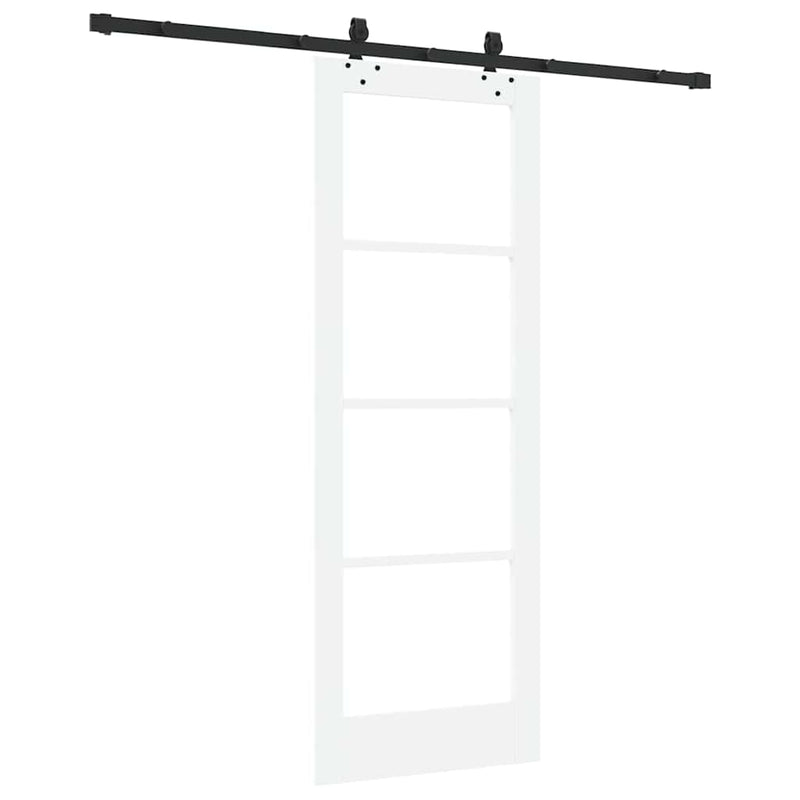 vidaXL Csúszóajtó ORKDAL Fehér 73.5 x 198.5 cm Fa és fém