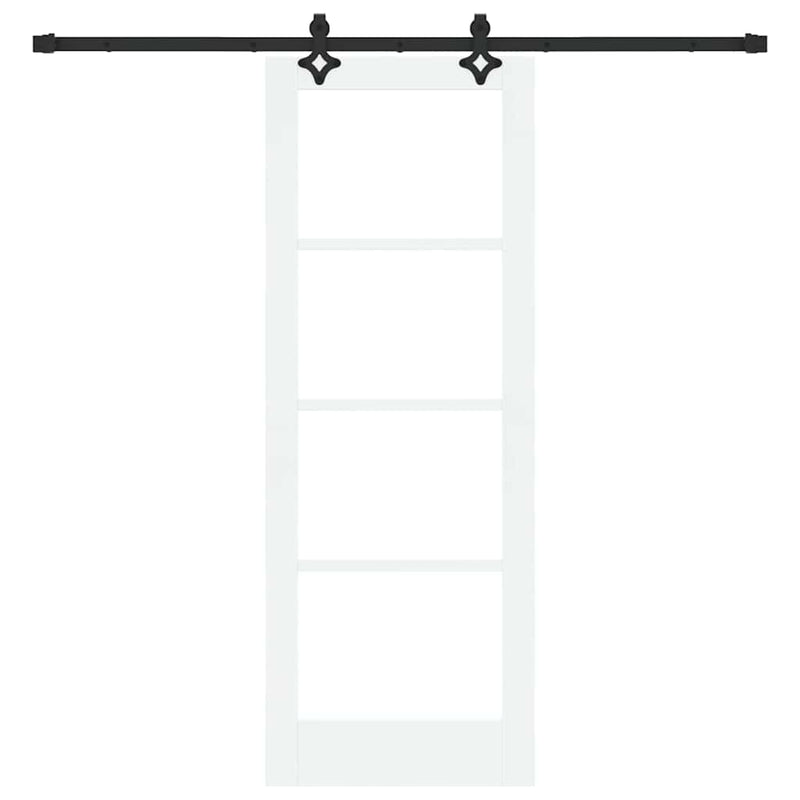 vidaXL Csúszóajtó ORKDAL Fehér 73.5 x 198.5 cm Fa és fém