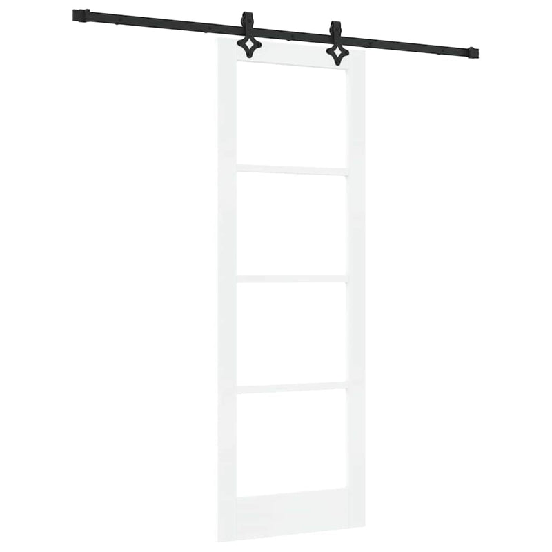 vidaXL Csúszóajtó ORKDAL Fehér 73.5 x 211 cm Fa és fém