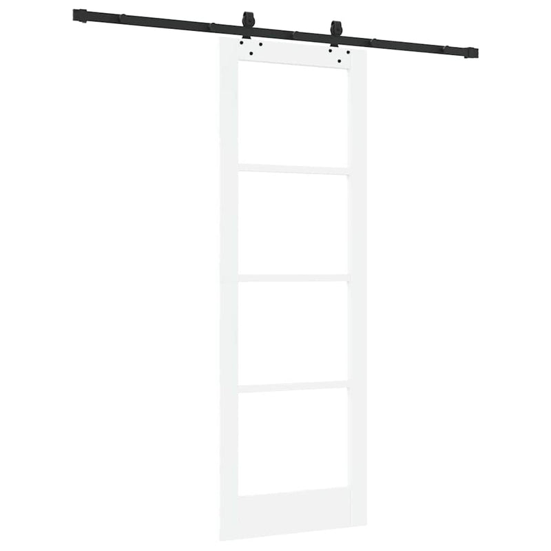 vidaXL Csúszóajtó ORKDAL Fehér 73.5 x 211 cm Fa és fém