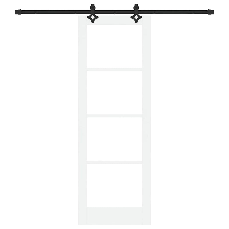 vidaXL Csúszóajtó ORKDAL Fehér 73.5 x 211 cm Fa és fém