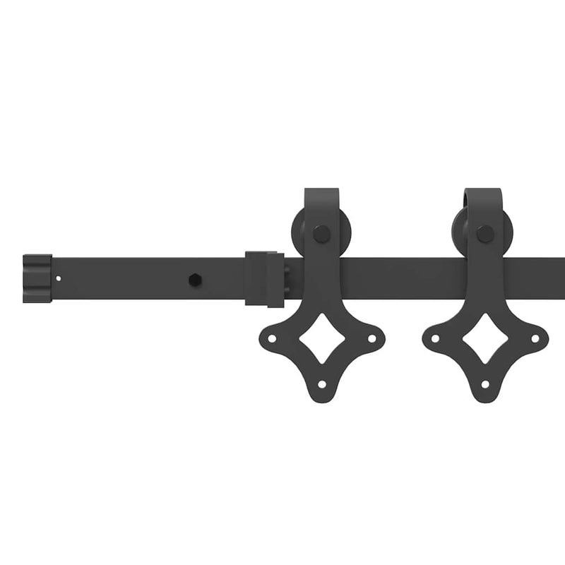 vidaXL Csúszóajtó ORKDAL Barna 78 x 211 cm Fa és fém