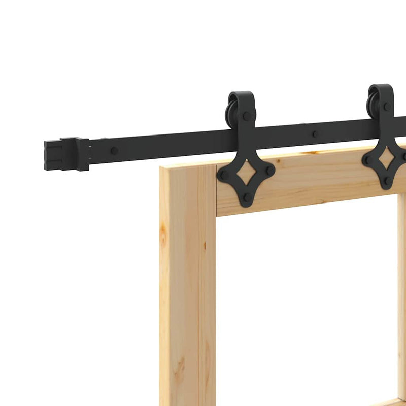 vidaXL Csúszóajtó ORKDAL Barna 78 x 211 cm Fa és fém