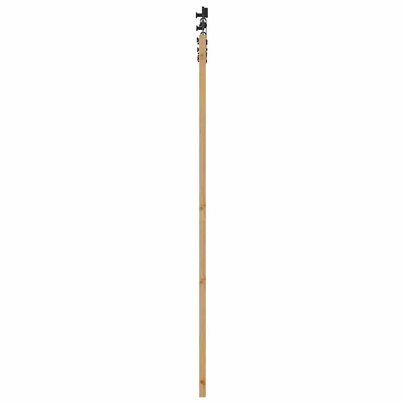 vidaXL Csúszóajtó ORKDAL Barna 83 x 202 cm Fa és fém