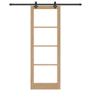 vidaXL Csúszó ajtó ORKDAL Természetes és fekete 83 x 232 cm